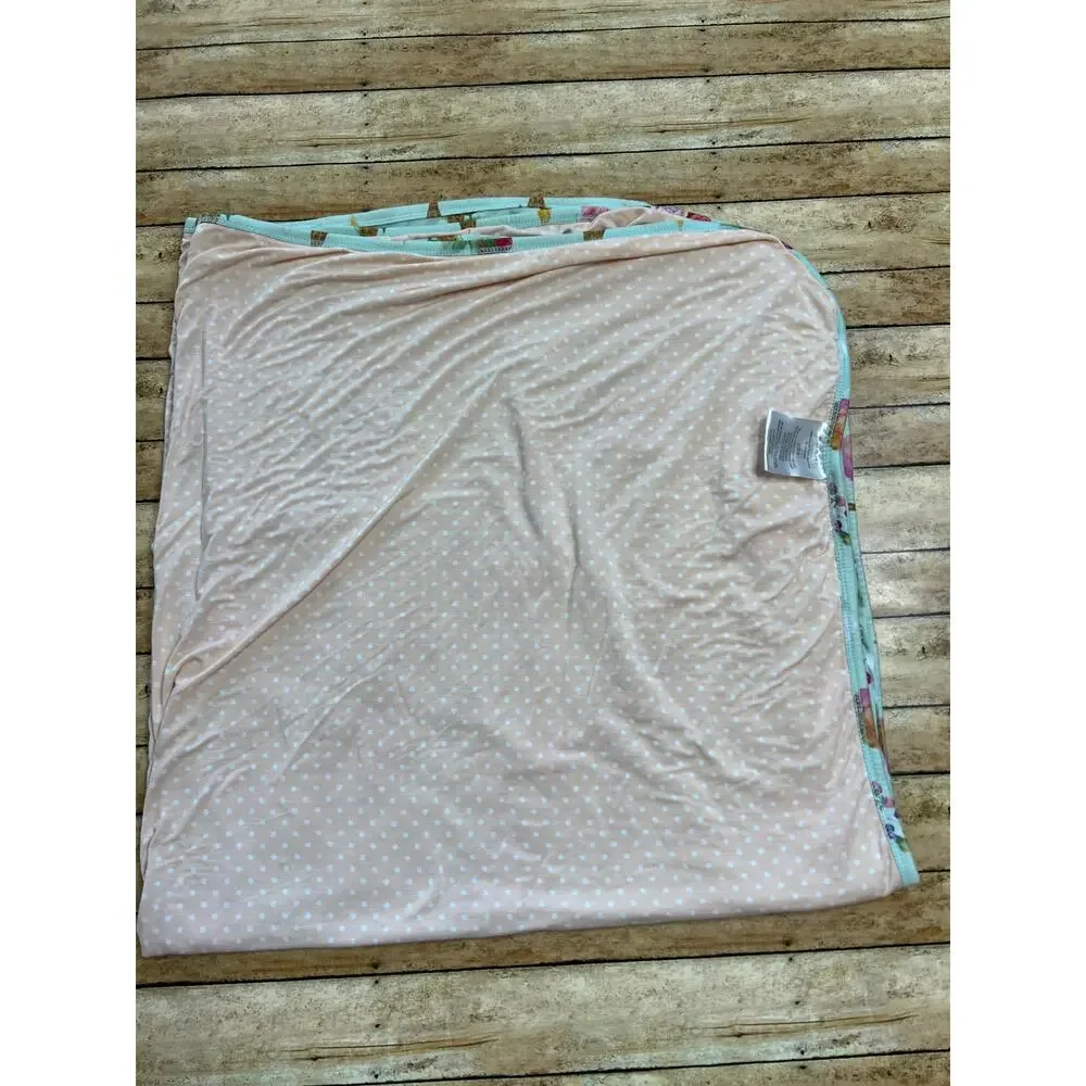 Posh Peanut Sophia Ice Cream Floral Patoo Bamboo Blanket 40x40